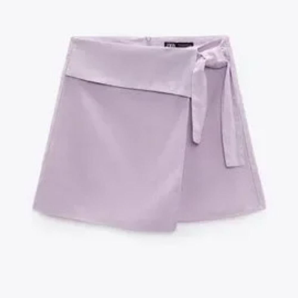 Zara linen blend skort size small